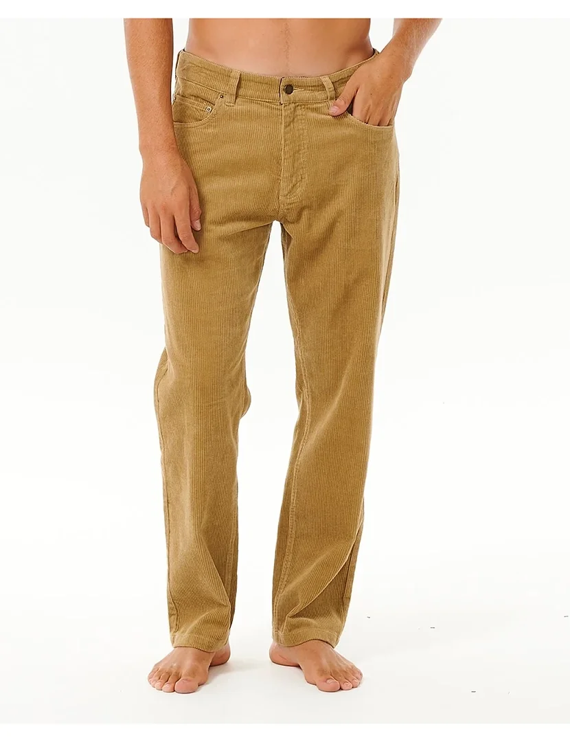 Calças de veludo clássico Surf Verde