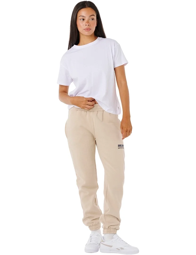 Calças Desportivas Surf Puff Bege