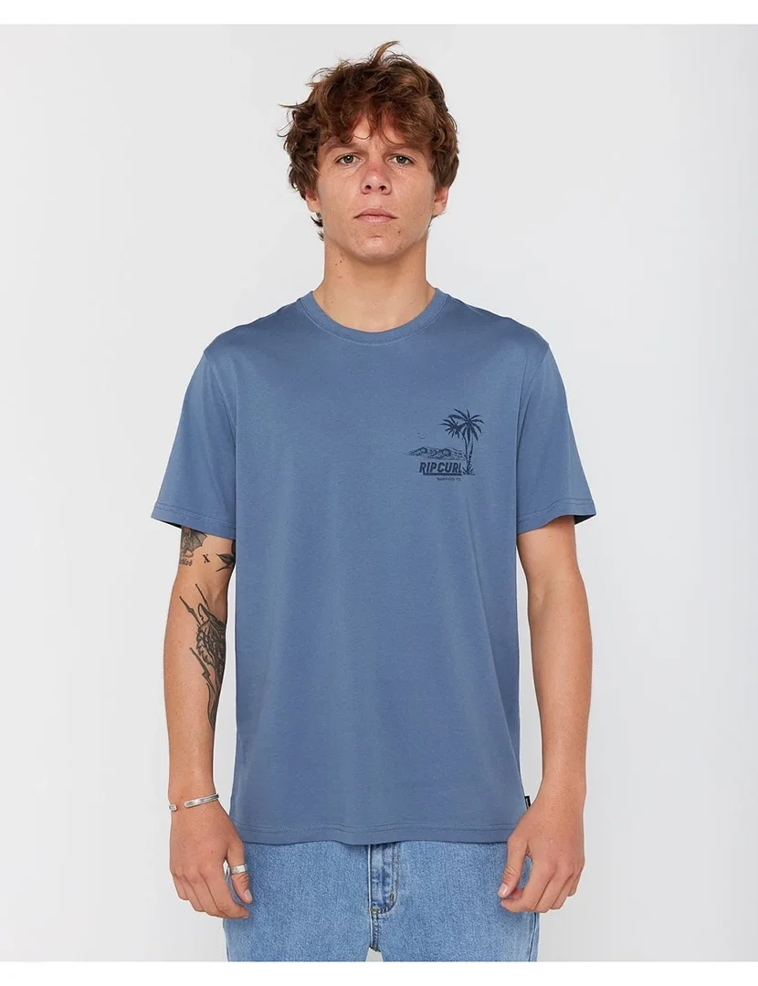 T-Shirt Sportline Tubular Azul