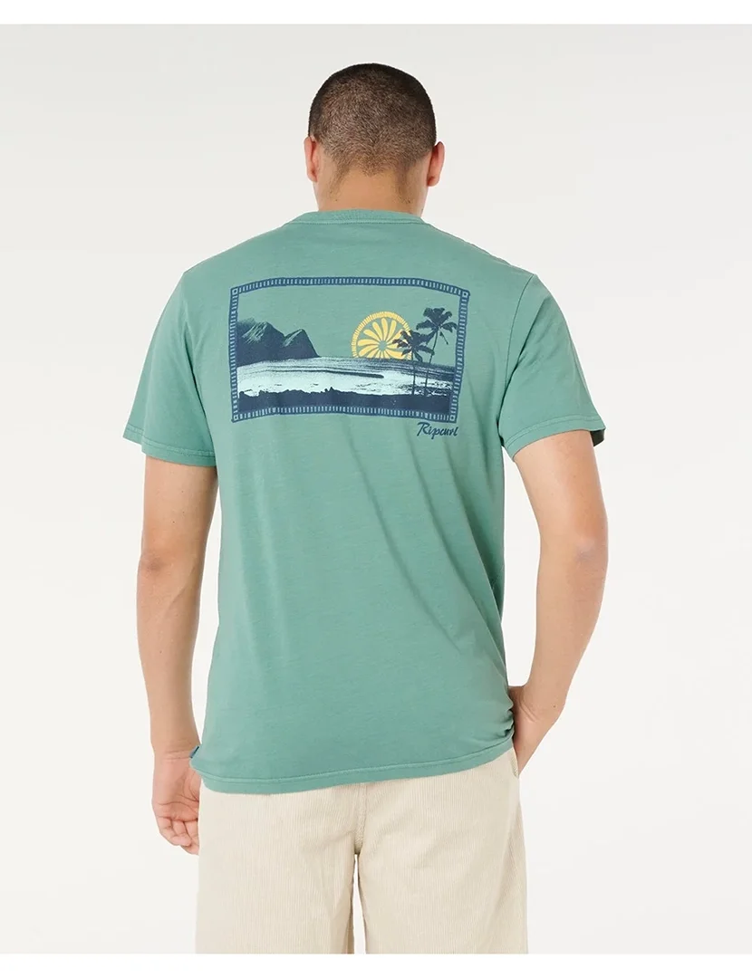 T-Shirt Mod Cali Sunset Verde