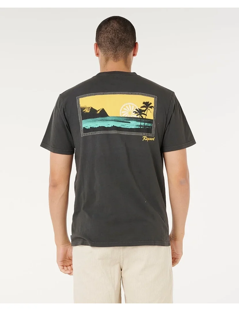 T-Shirt Mod Cali Sunset Preto