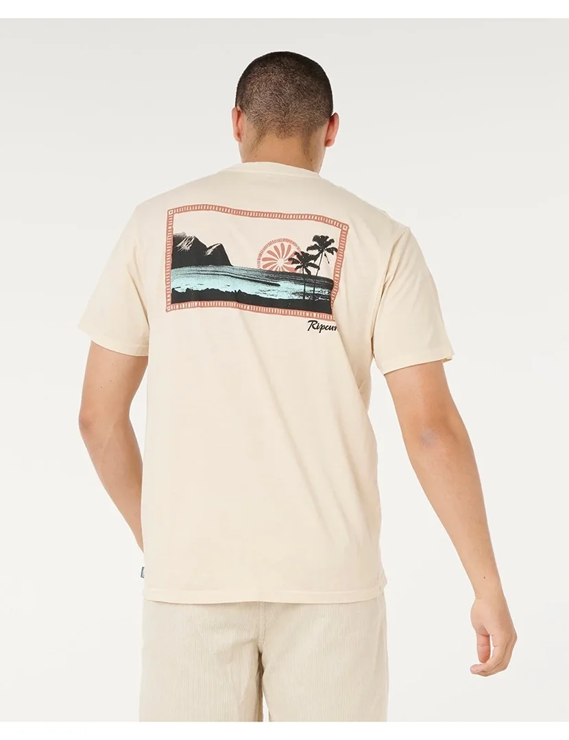 T-Shirt Mod Cali Sunset Bege