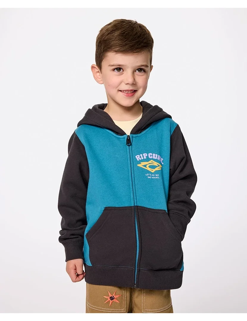 Sweatshirt zip Wave Dayz Azul