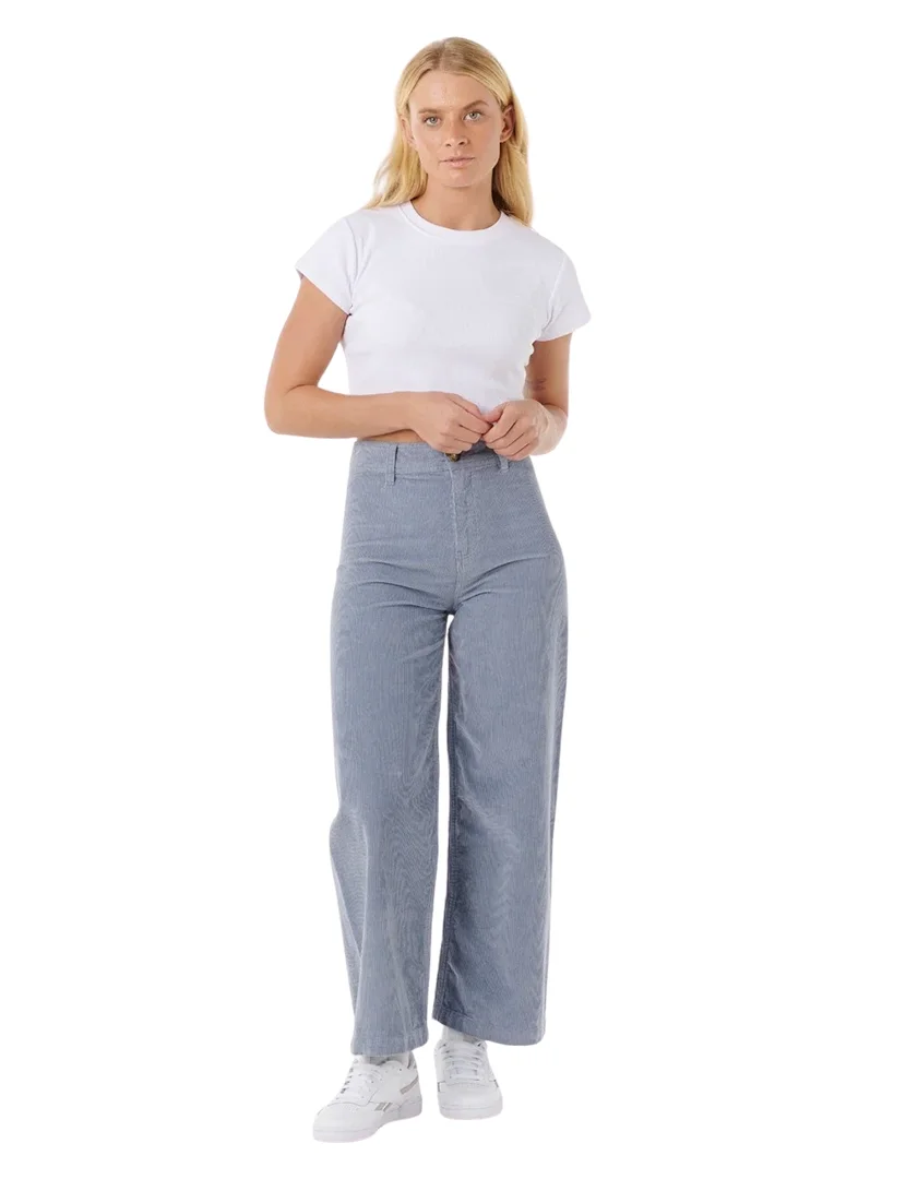 Calças Stevie Cord Cinzento