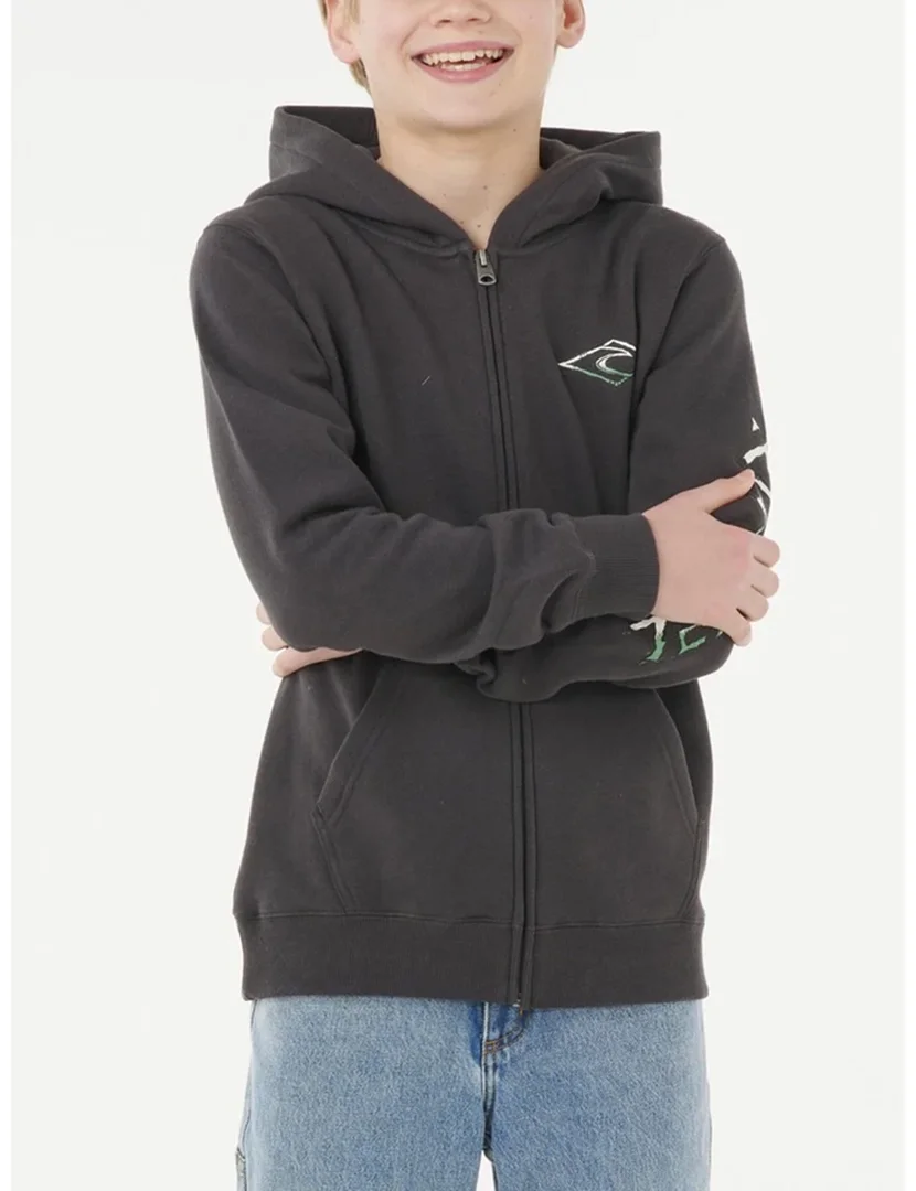 Sweatshirt zip Tropic Daze Preto