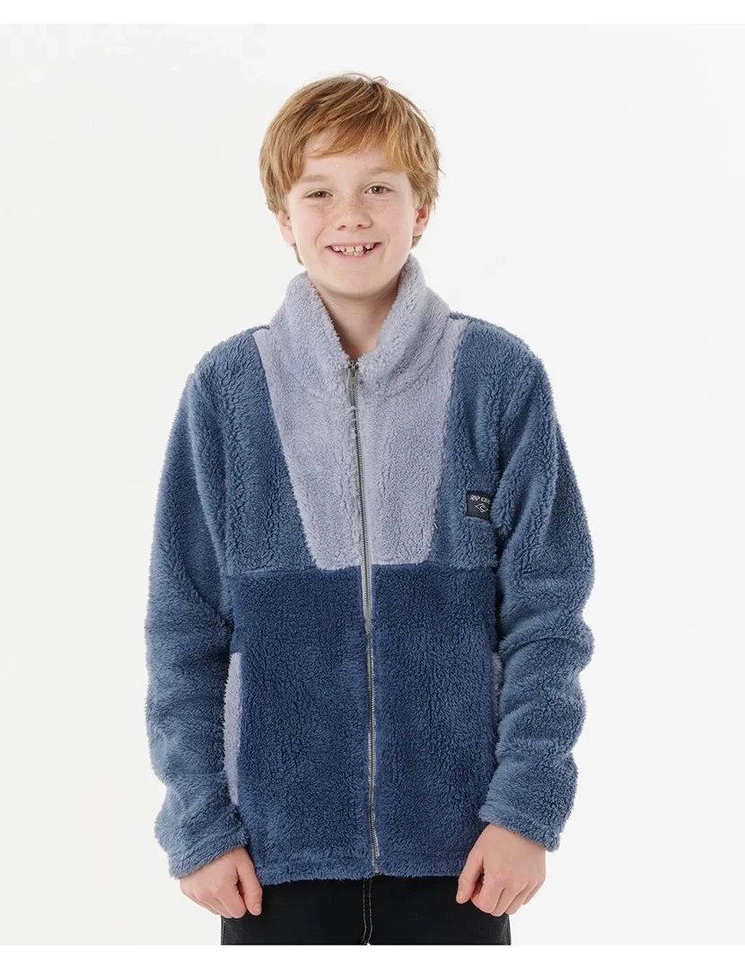 Casaco Polar Block Party Azul