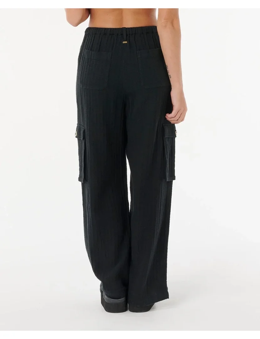 Calças Textured Oceanic Preto