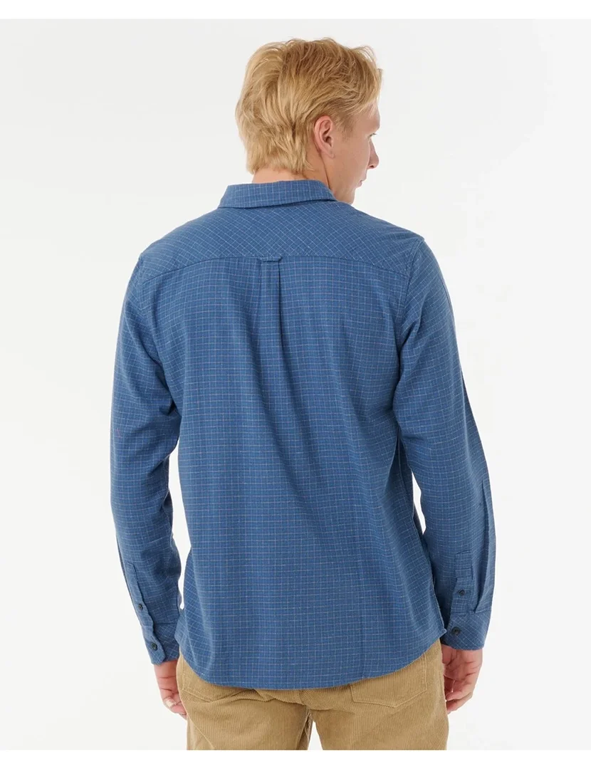 Camisa Classic Surf Checked In Flannel Azul
