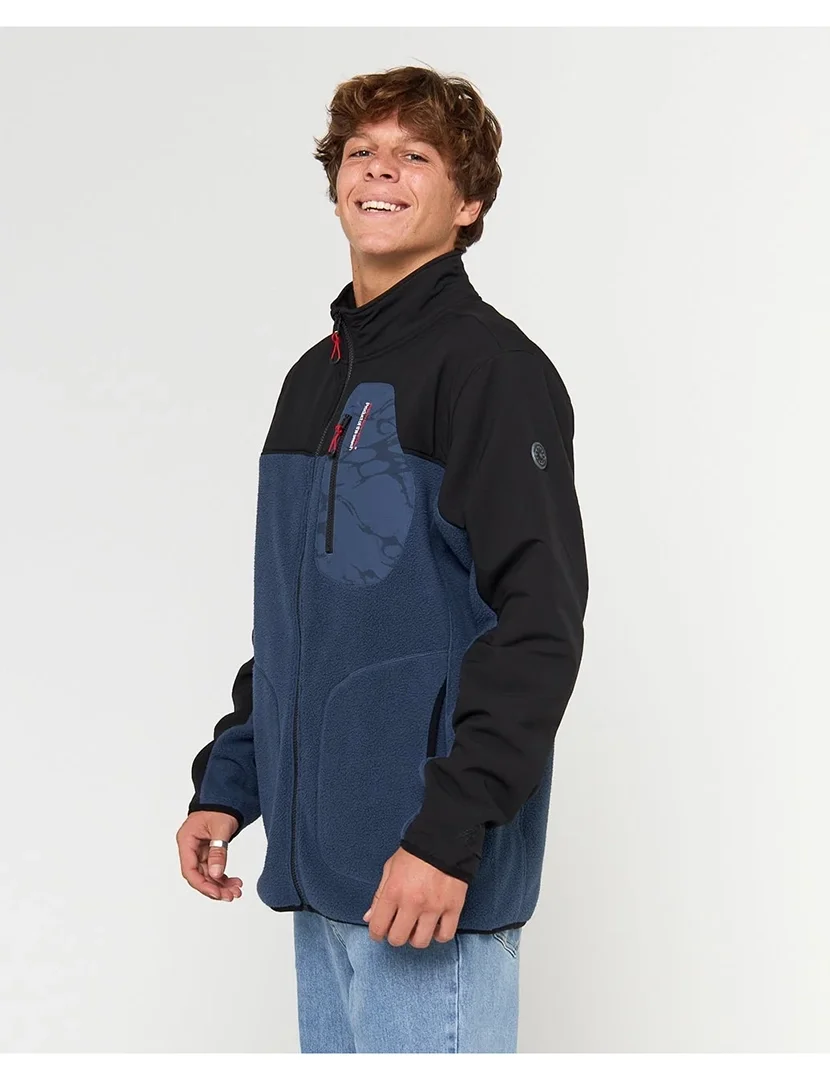 Casaco Anti-Series Search Zip Crew Azul