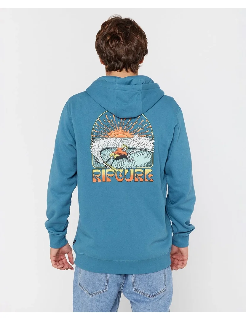 Sweatshirt zip Grateful Azul