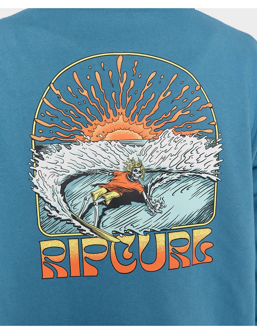 Sweatshirt zip Grateful Azul