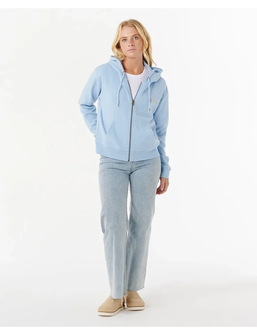 Casaco Summer Zip Through Hood Azul