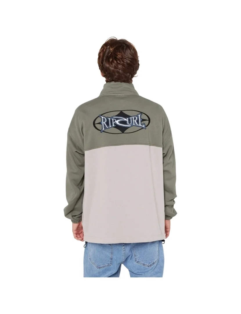 Camisola Polar Heritage Oval 1/4 Zip Verde