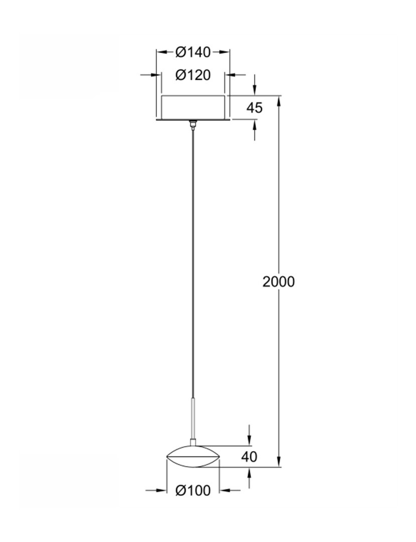 Candeeiro Teto Hale 14 cm