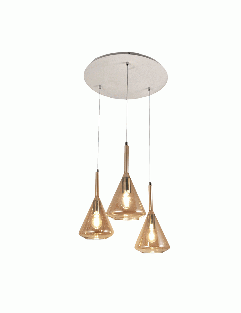 Candeeiro Teto Tris 52 cm