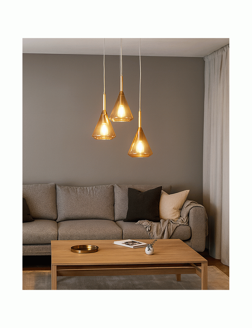 Candeeiro Teto Tris 52 cm