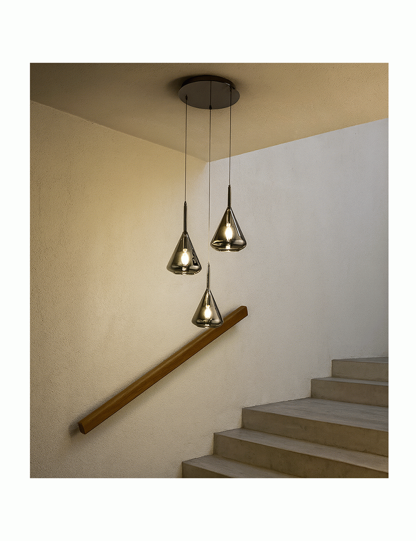 Candeeiro Teto Tris 52 cm