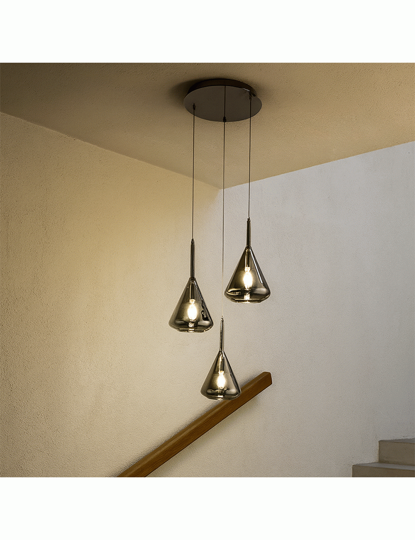 Candeeiro Teto Tris 52 cm