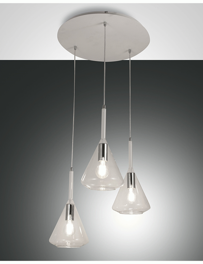 Candeeiro Teto Tris 52 cm