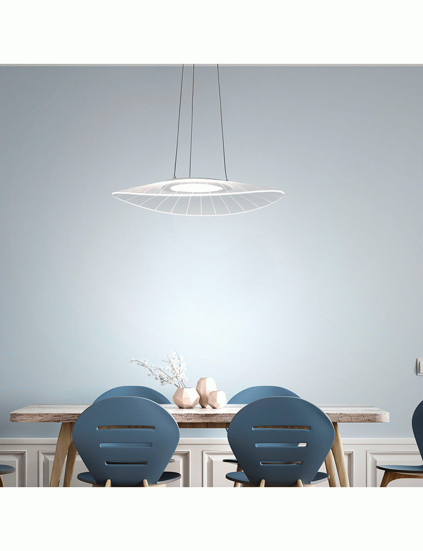 Candeeiro Teto Vela 59 cm