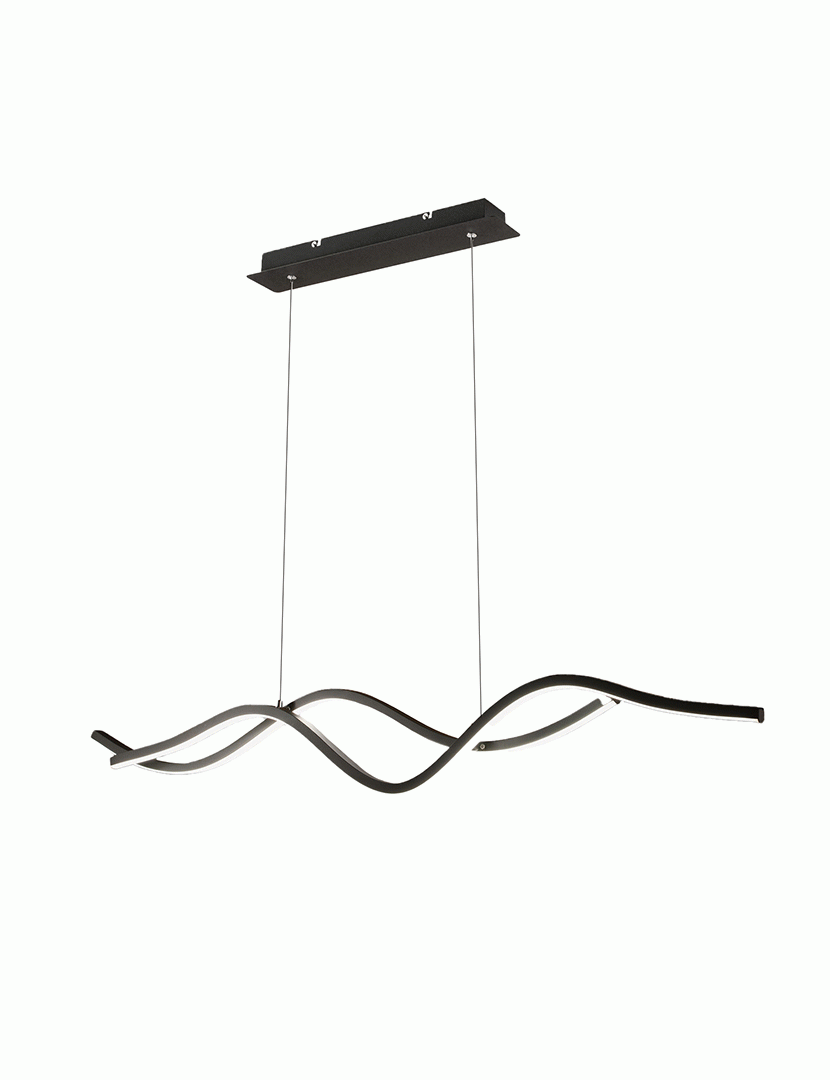 Candeeiro Teto Sinuo 112 cm