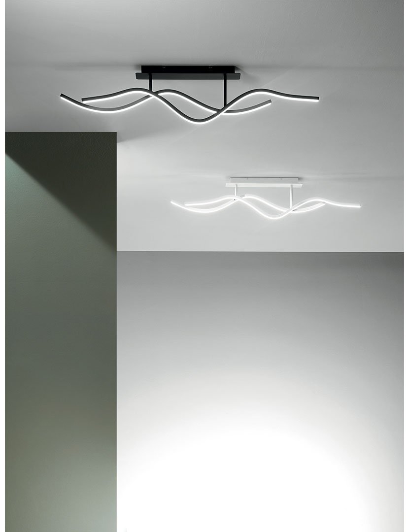 Candeeiro Teto Sinuo 112 cm