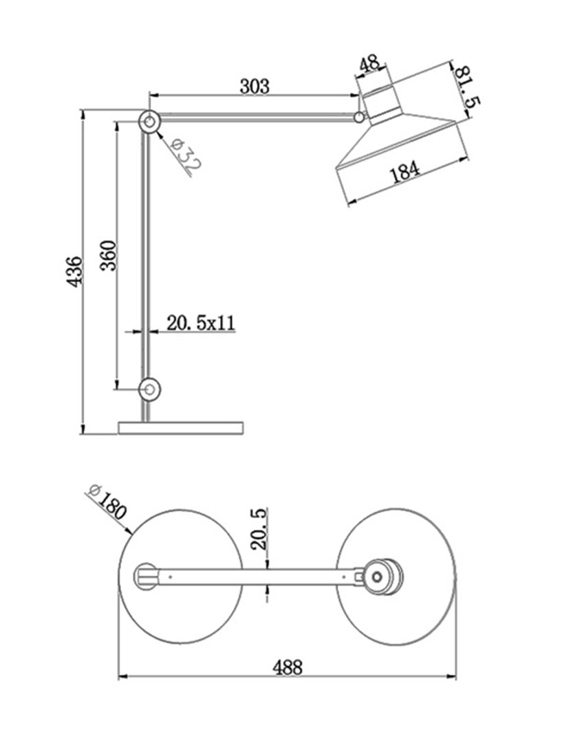 Candeeiro Mesa Panarea Max 78 cm