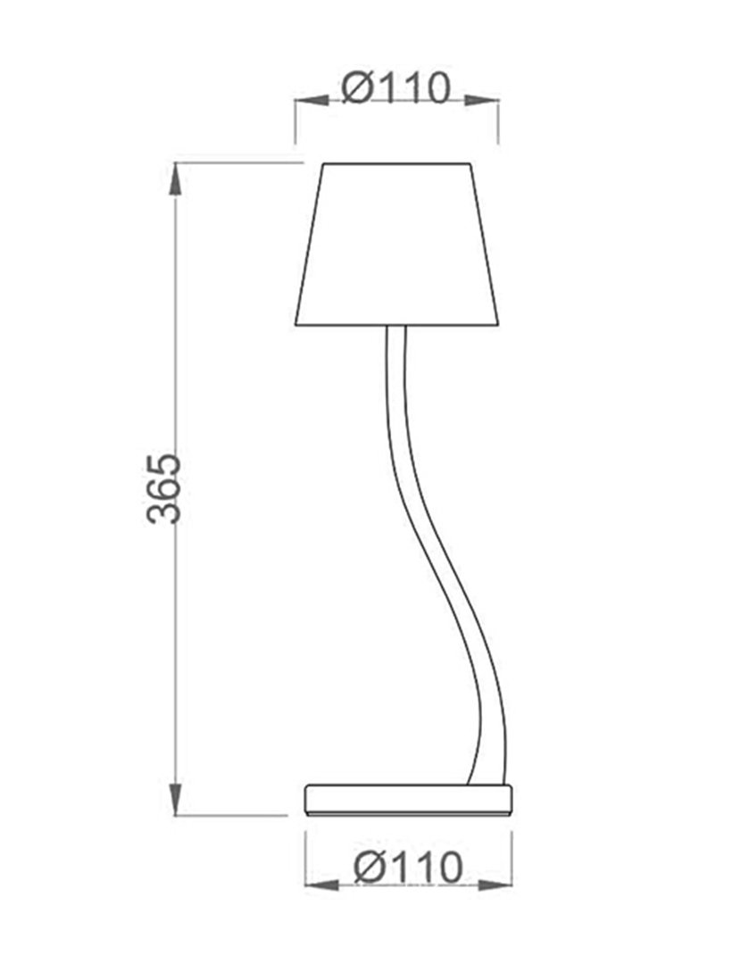 Candeeiro Mesa Judy 11 cm