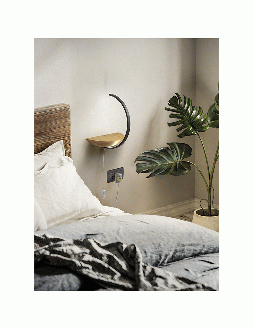 Candeeiro Parede Roseg 30 cm