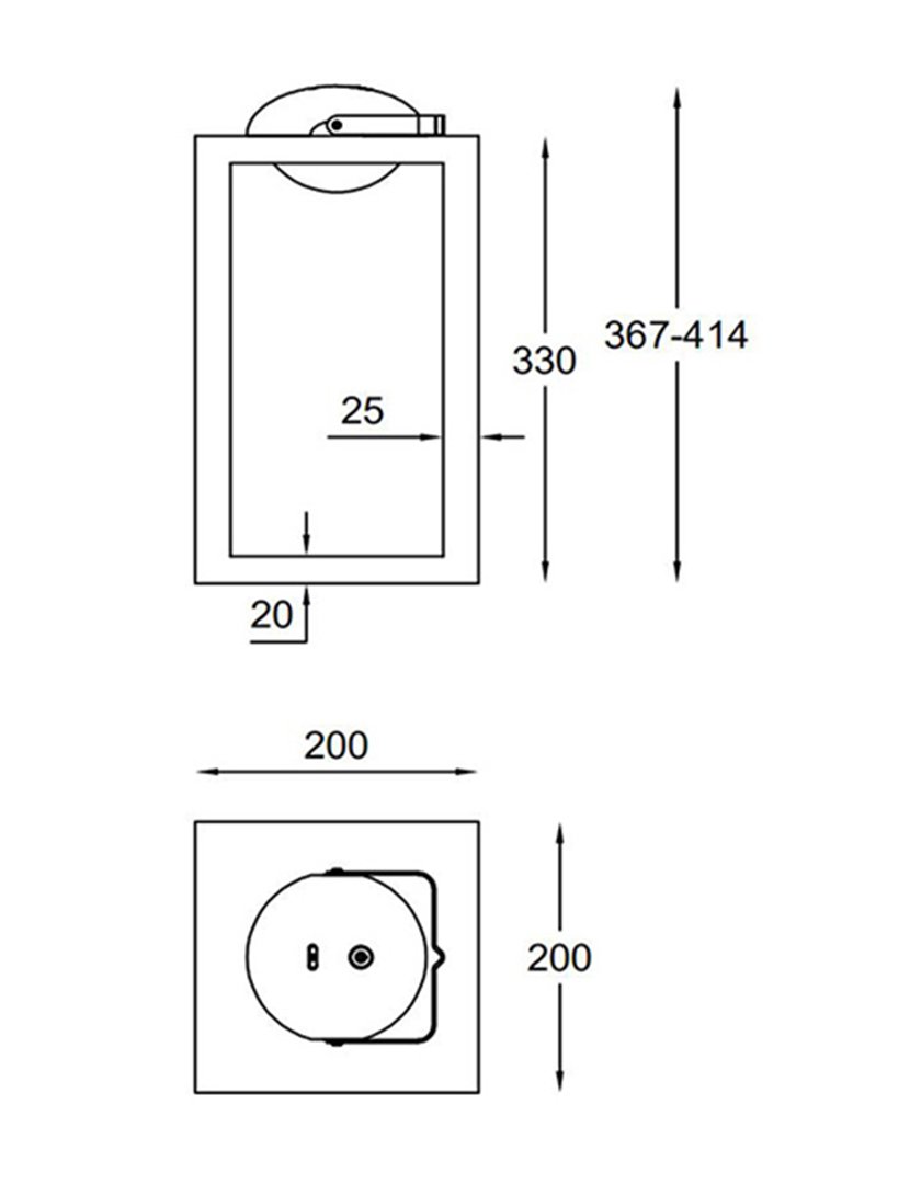 Candeeiro Mesa Blend 20 cm