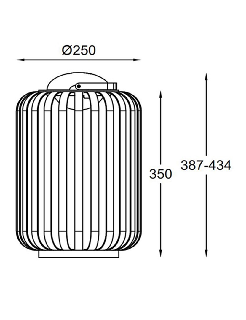Candeeiro Mesa Clamp 25 cm
