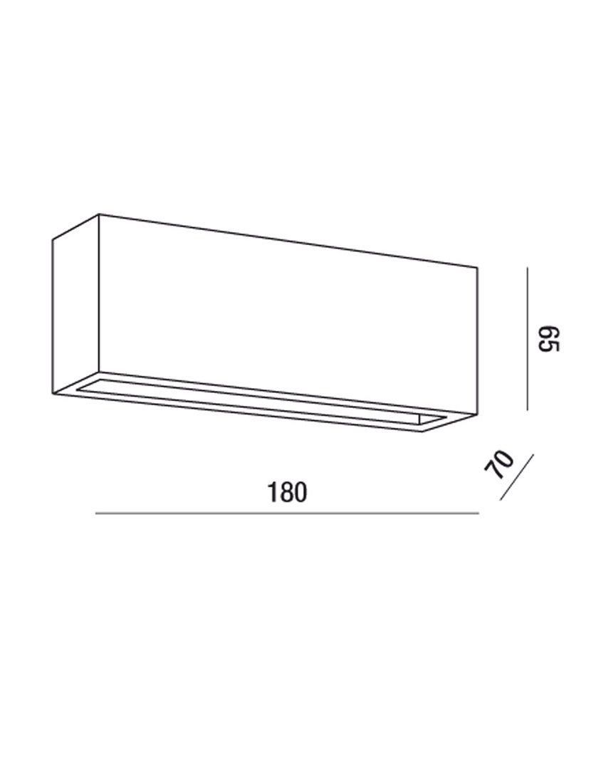 Candeeiro Parede Trigg 18 cm