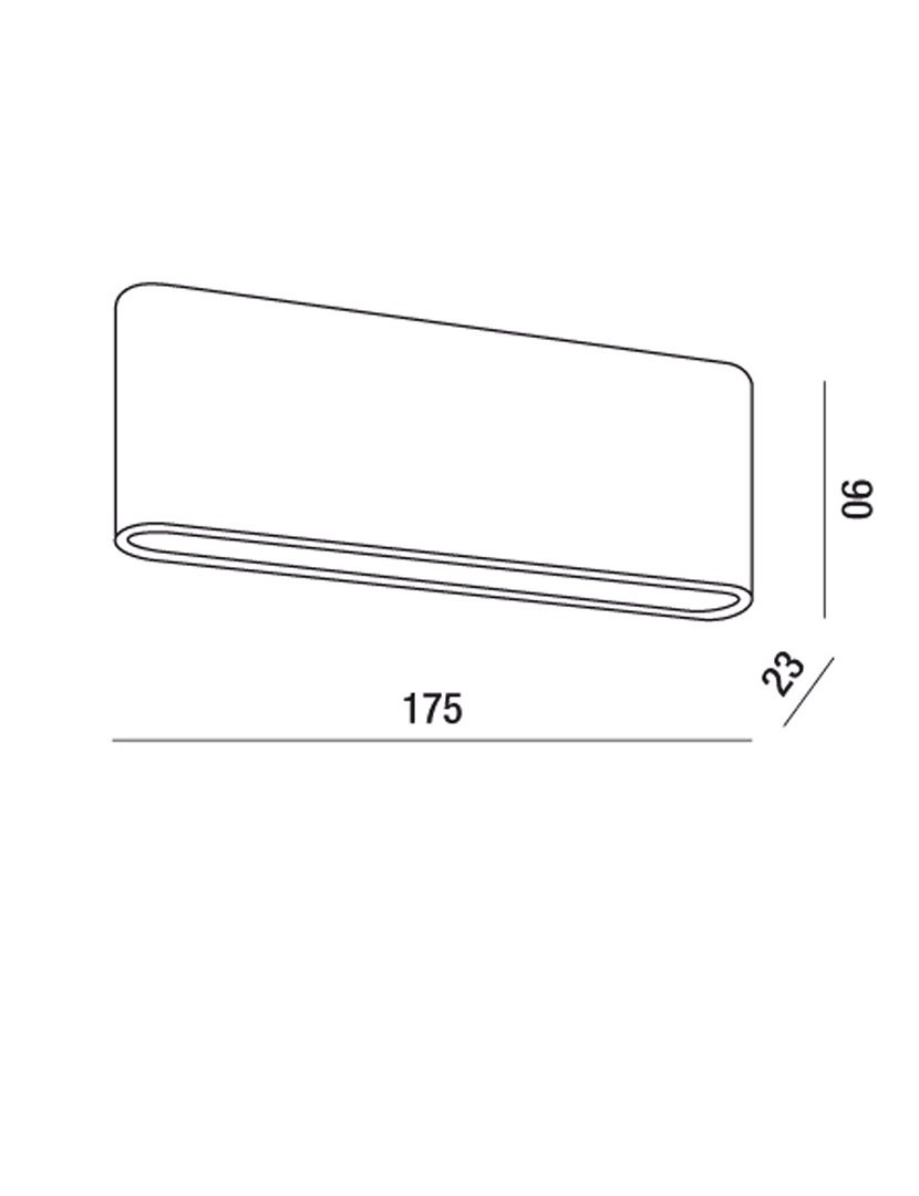 Candeeiro Parede Casper 17.5 cm