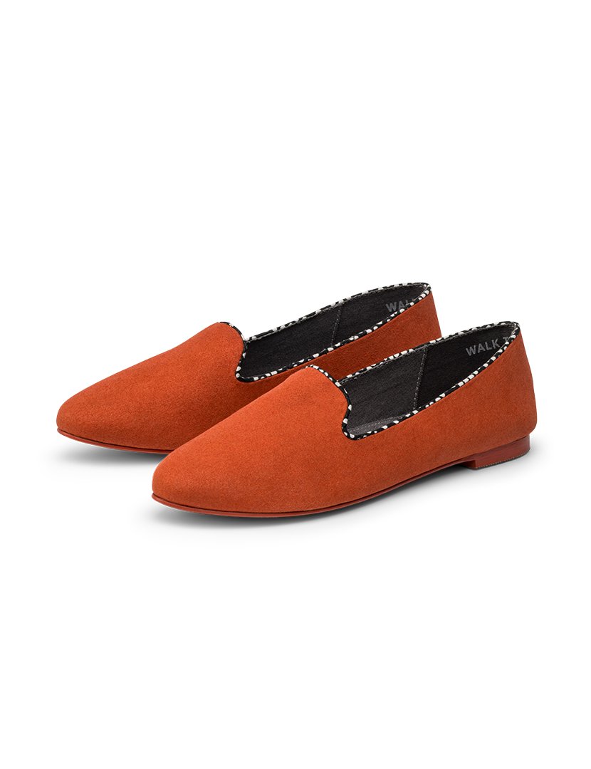 Slipper Senhora Vegan Suede Terracota