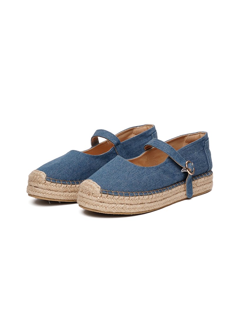 Sabrinas Senhora Mary Jane Denim Light Blue