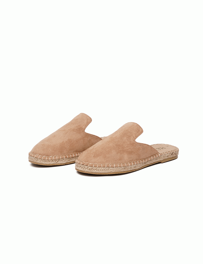 Mules Senhora Vegan Suede Sand