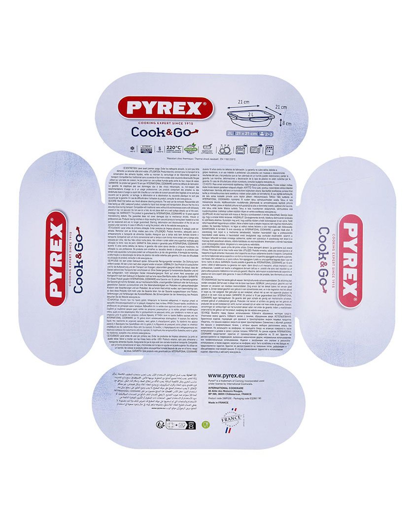 Caixa Hermética Rectangular Cook&Go 1,9L