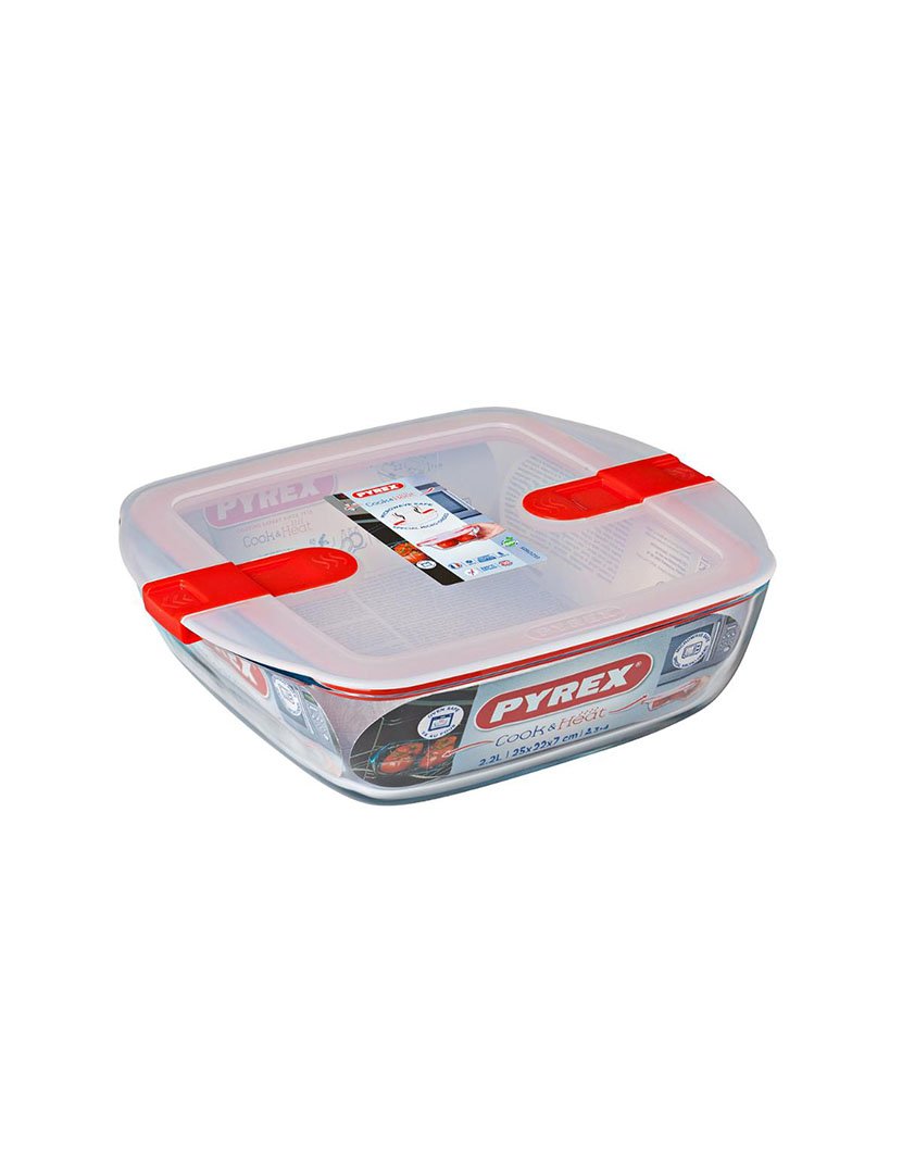 Caixa Hermética Quadrada Cook&Heat 2,2L