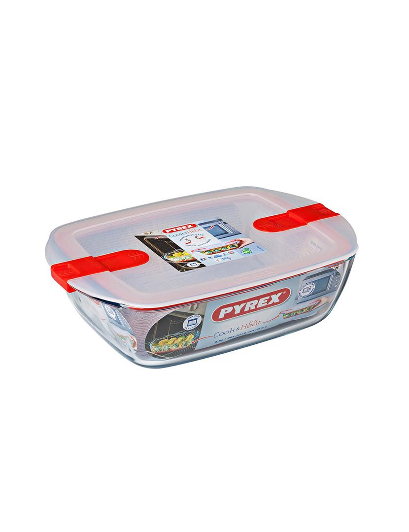 Caixa Hermética Rectangular Cook&Heat 2,5L