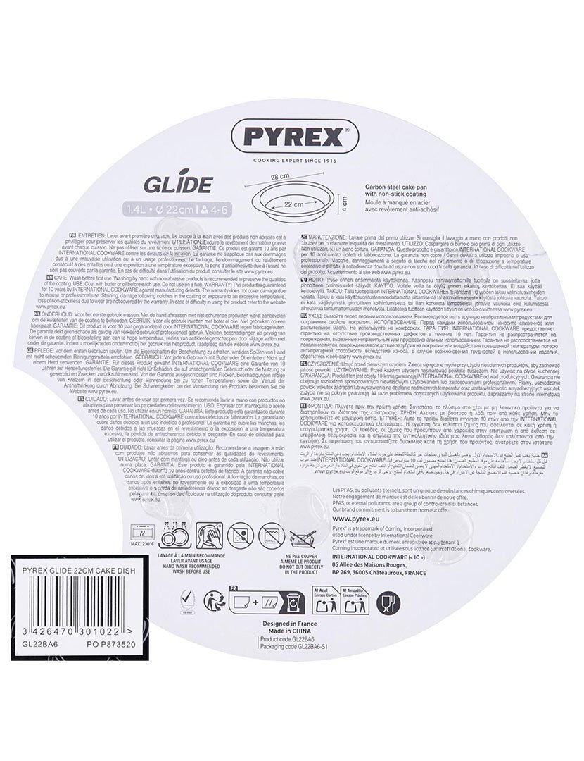 Forma Tarte Funda Glide 22 cm