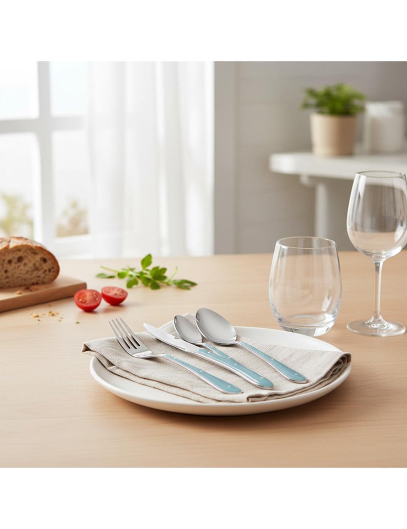 Conjunto 24 Talheres Bistro Azul