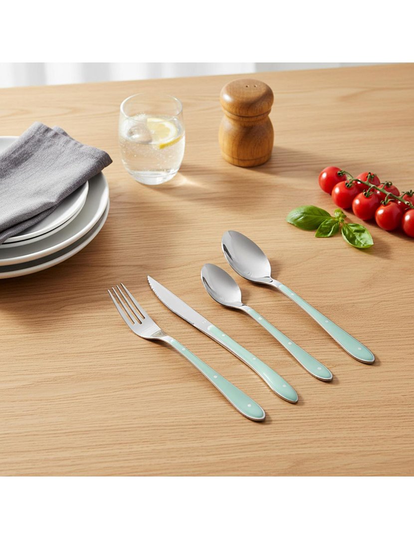 Conjunto 24 Talheres Bistro Verde