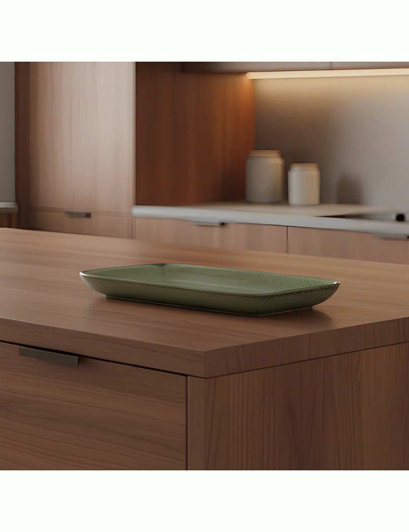 Travessa Rectangular Ikonic Verde