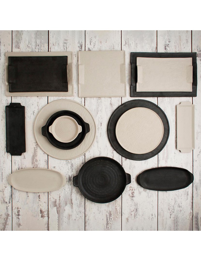 Travessa Rectangular Mineral Gres