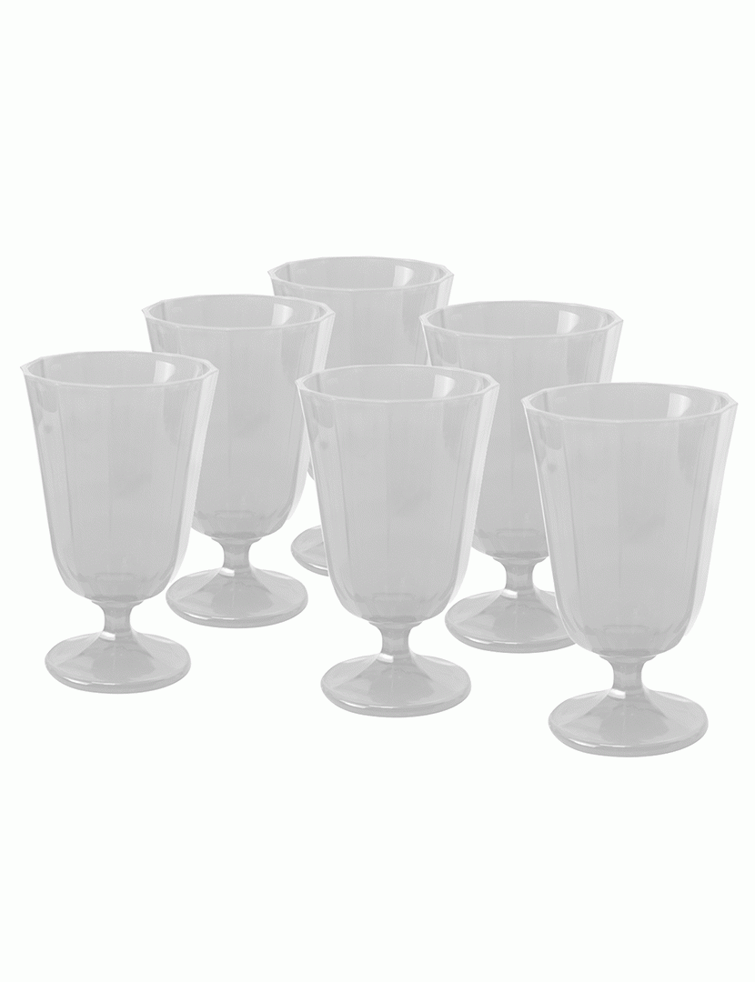 Conjunto 6 Copos Ana 25 cl Branco