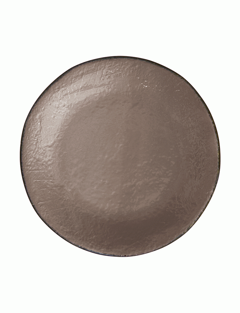 Conjunto 6 Pratos Sobremesa 20 cm Preta Cinza