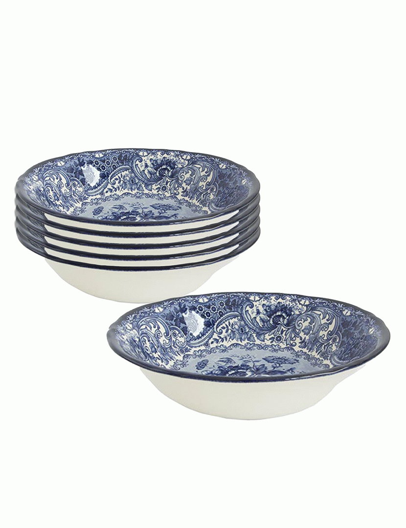 Conjunto 6 Pratos Fundos Old England