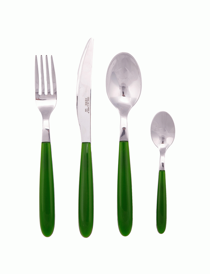 Faqueiro 24 Peças Drop Verde