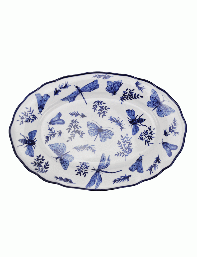Travessa Oval Sonia Azul
