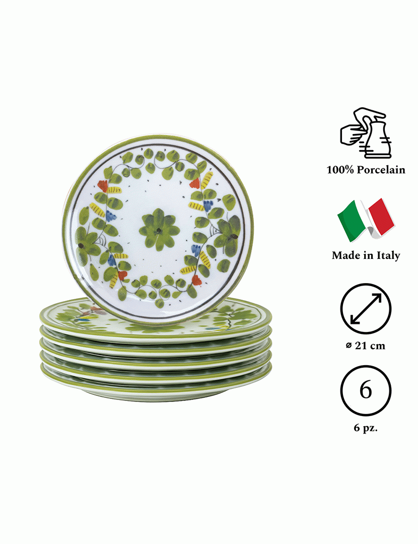 Conjunto 6 Pratos Sobremesa 21 cm Maritime Genoa